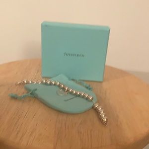 Tiffany iconic silver ball bracelet